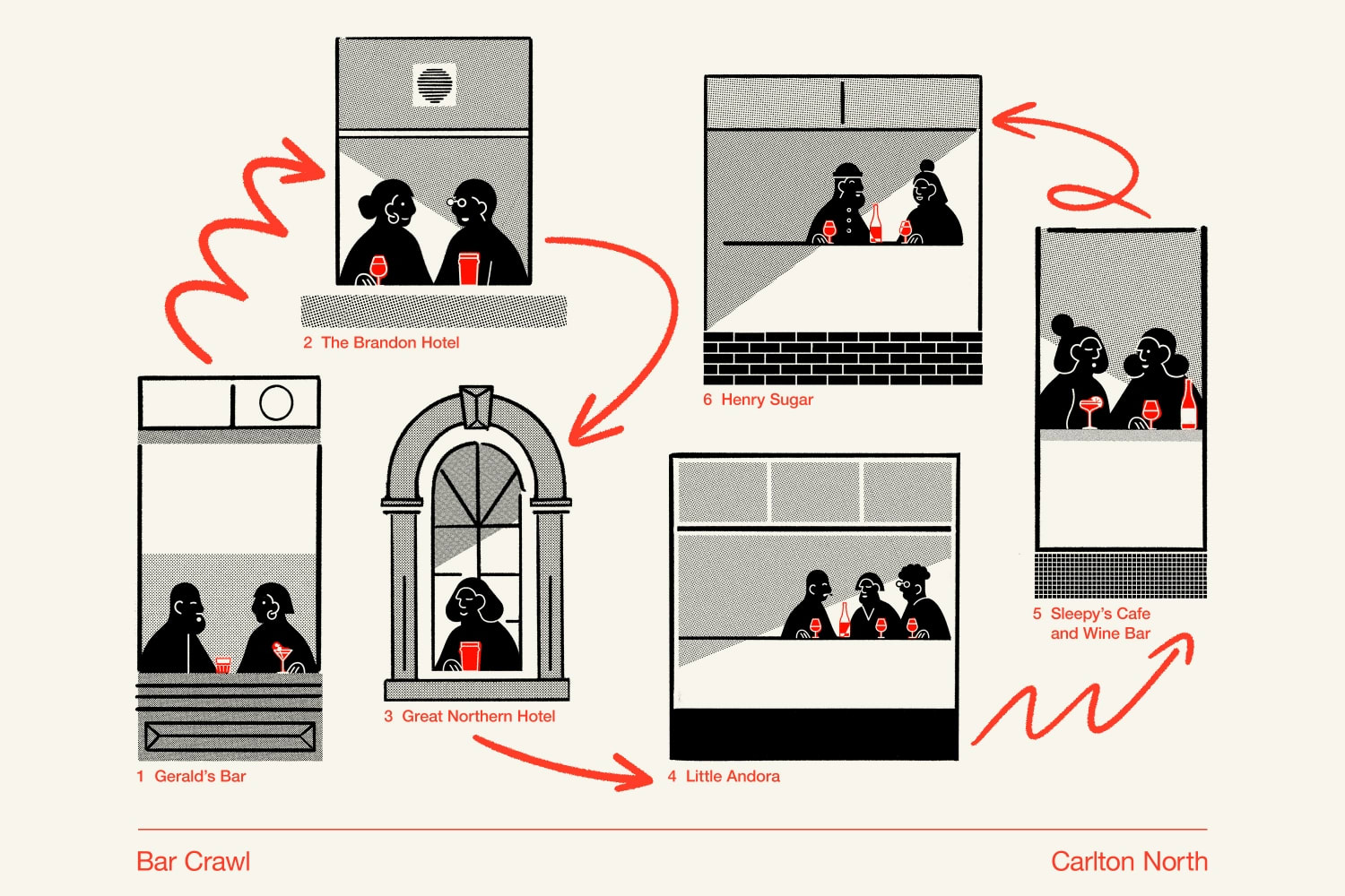 The Bar Crawl Carlton North Melbourne Food and Wine Festival